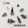 DIY handcrafted decorative buckles with ABS punk pointed nails and bullet heads, plastic rivets details Picture
